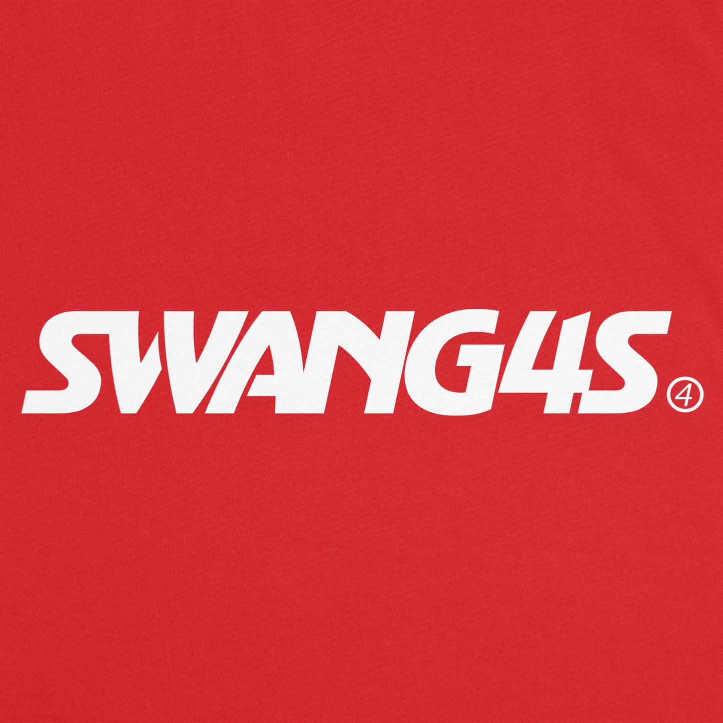 SWANG4S Text T-Shirt Red