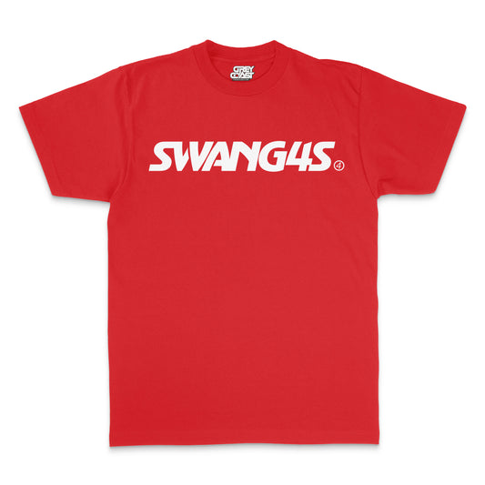 SWANG4S Text T-Shirt Red